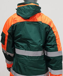 Alternative view of Winterjacke | Grün mit Logo