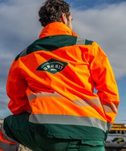 Alternative view of Regenjacke | Orange Granit